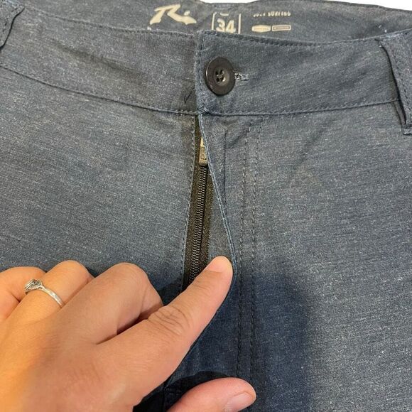 Rusty‎ Red, White & Blue Striped Surfing Board Shorts - Size 34 - Picture 4 of 8